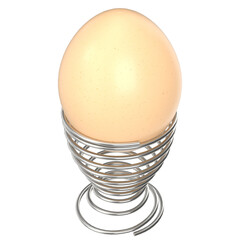 3d rendering illustration of an egg on a holder