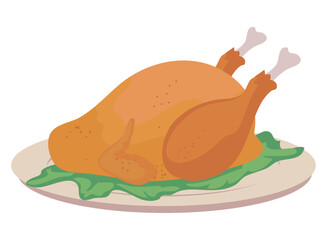 baked turkey design
