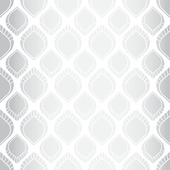 Art Deco Silver and White Pattern Design