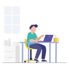 person with laptop