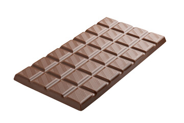 Chocolate bar isolated on white background