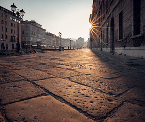 Sunrise in Trieste Italy