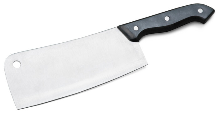 Steel kitchen knife, isolated on white