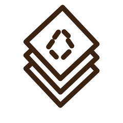 element layer layers piling square staging icon