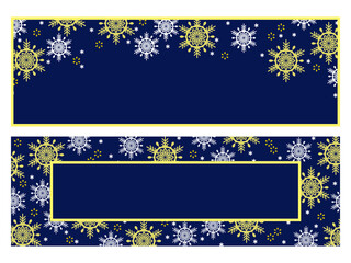 Fototapeta na wymiar シンプルな雪のクリスマスカード