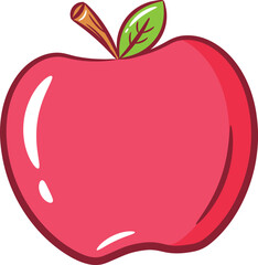 apple cute drawing for school flash card