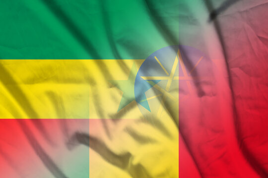 Ethiopia and Senegal national flag transborder negotiation SEN ETH