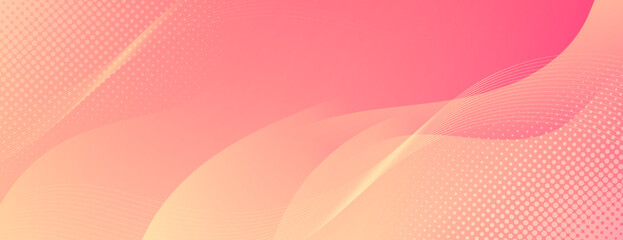 Abstract Pink Fluid Banner Template. Modern background design. gradient color. Dynamic Waves. Liquid shapes composition. Fit for banners