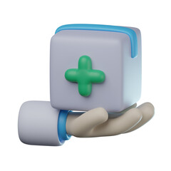 Obraz premium 3D medicine Delivery Illustration
