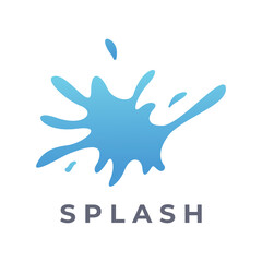 Creative design logo template abstract modern colorful geometric fluid splash element. Logos for businesses, banners, labels, posters and placards.