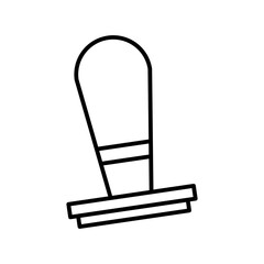 rubber stamp line icon