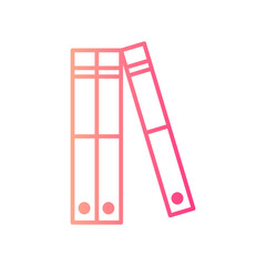 files and folders gradient icon