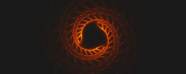 a burning hole abstract background