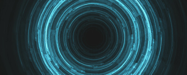 blue space time machine hole background
