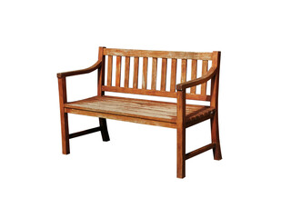 Fototapeta na wymiar wooden chair isolated on white