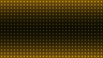 等間隔に並べられた黄色い電飾の背景