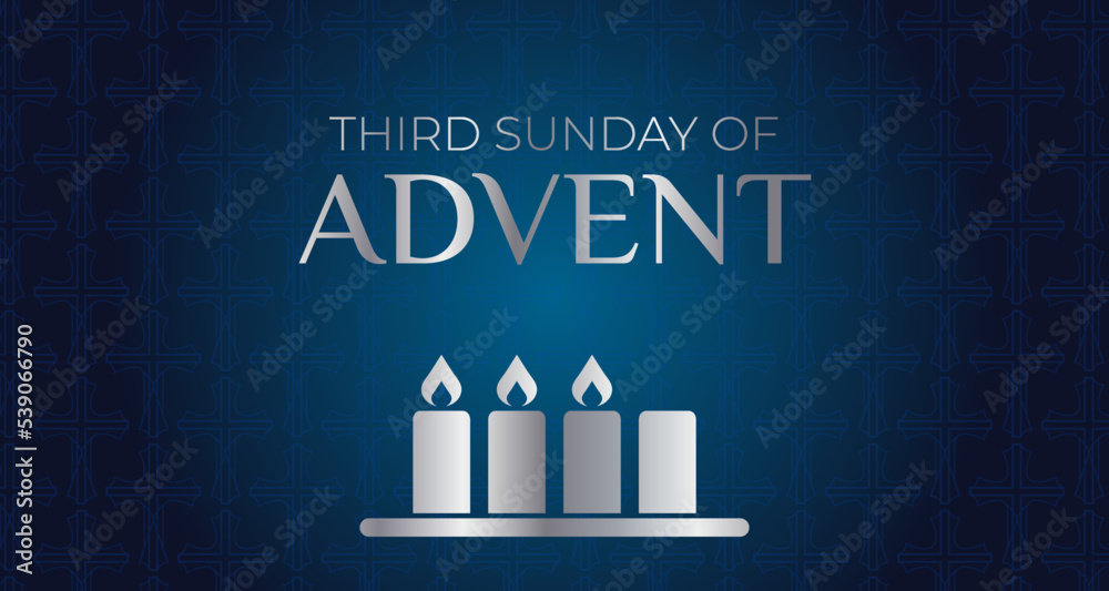 Wall mural Third Sunday of Advent Background Illustration Design