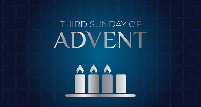 Third Sunday of Advent Background Illustration Design