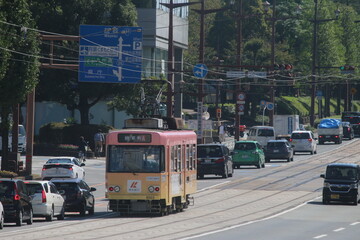 熊本市内の路面電車