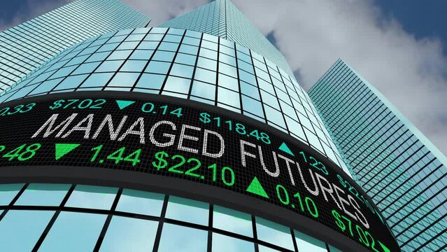 Managed Futures Stock Market Trading Fund Buy Sell Trade 3d Animation