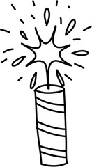 Pyrotechnic Doodle Icon