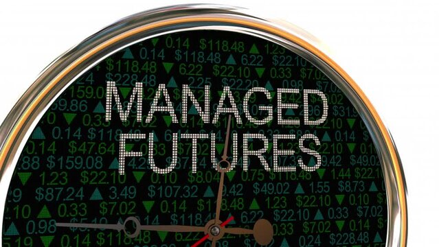 Managed Futures Clock Stock Premarket Trading Time 3d Animation