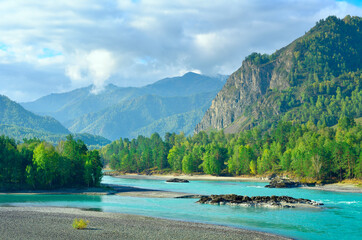 Katun Valley in the Altai Mountains