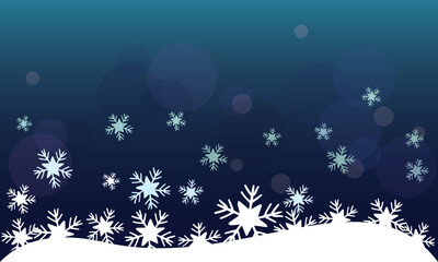 Fototapeta na wymiar winter background with snowflakes