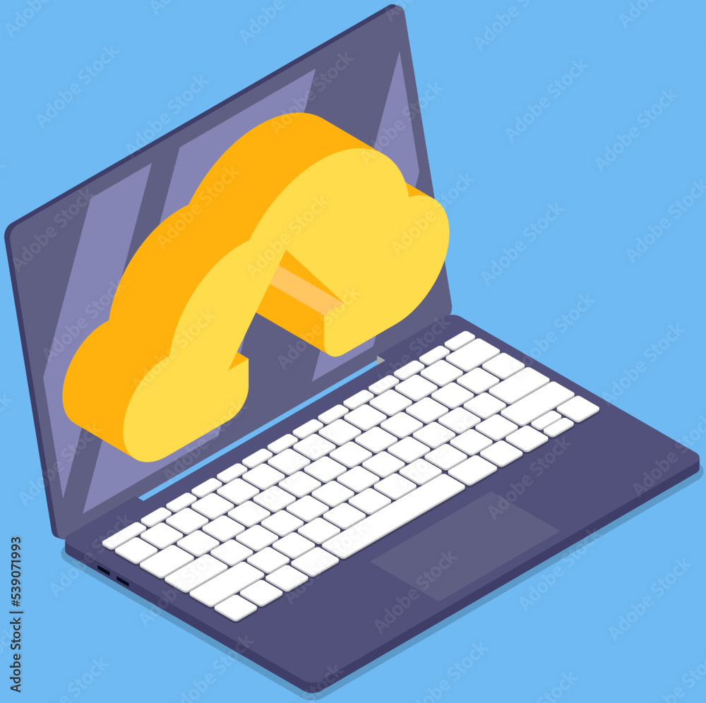 Poster virtual storage, service for saving information and personal data protection in computer. virtualize