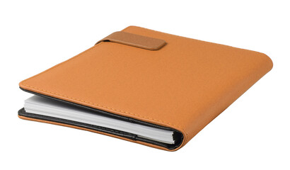 leather notebook isolated