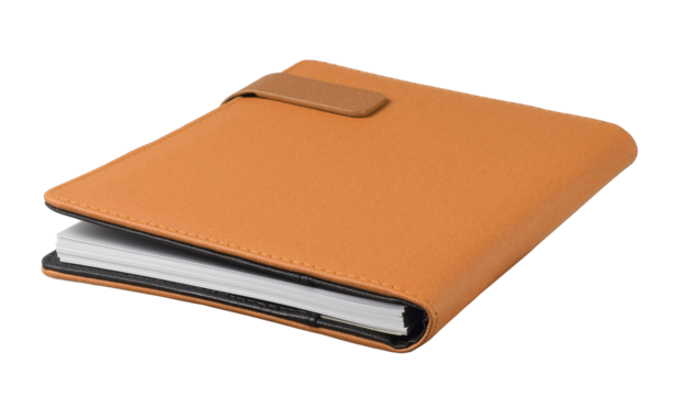 leather notebook isolated
