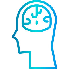 Brain outline icon