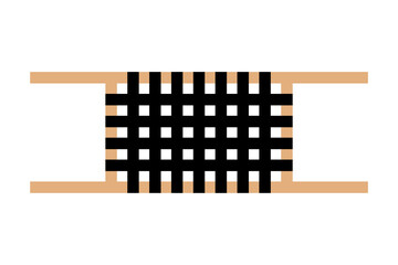 Canoe seat pictogram vector illustrator.