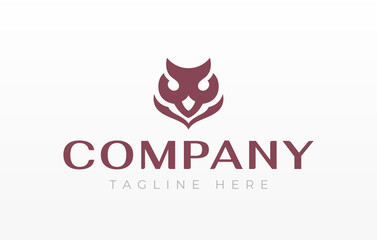 Owl Head Logo Design Template