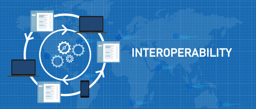 Interoperability Different Technology Software Or Device Working Together Integrated Exchange Operation And Data