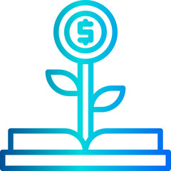 Growth outline icon