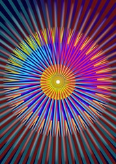 The illustrations and clipart. Vector image. Abstract image. Colorful light in a chocolate background in a portrait frame.