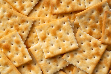 Crackers placed throughout the screen.