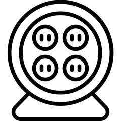 Obraz premium Extension cablestructure outline icon