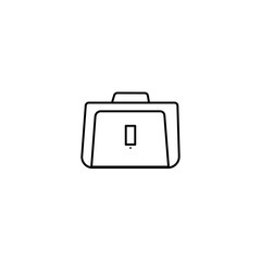 simple modern briefcase vector line icon that is suitable for any purpose. Web design, mobile app.