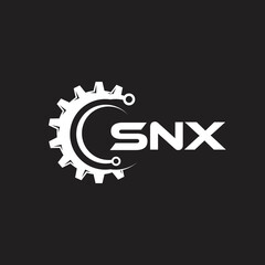 SOX letter technology logo design on black background. SOX creative initials letter IT logo concept. SOX setting shape design.
