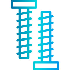 Boltstructure outline icon