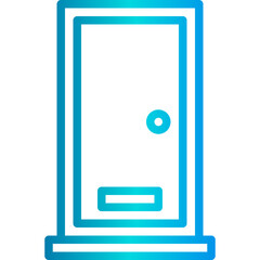 Doorstructure outline icon