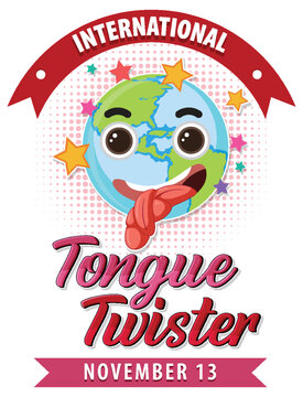 International Tongue Twister Day Logo Design