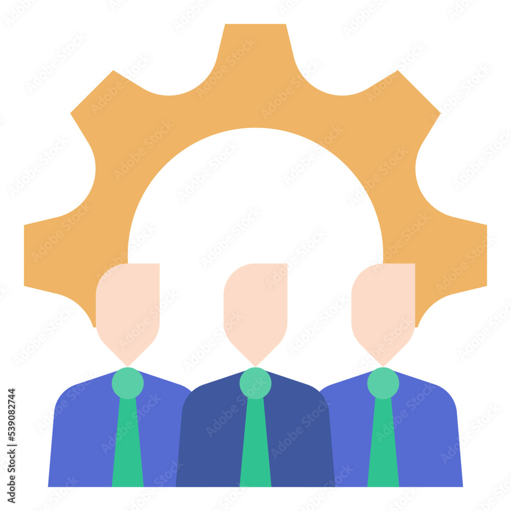 Sticker human resource icon