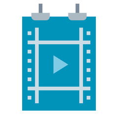 Movie flat icon