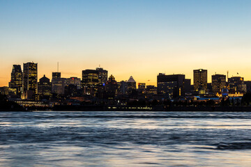 sunset over montreal