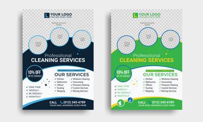 house cleaning services flyer