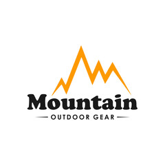 Simple Mountain logo design template