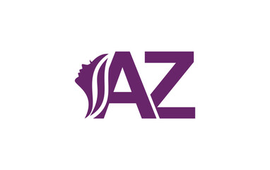 Woman beauty logo and hair spa vector design. Woman beauty salon and spa logo with letters